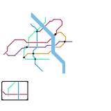Warsaw Metro existing and planned (real)