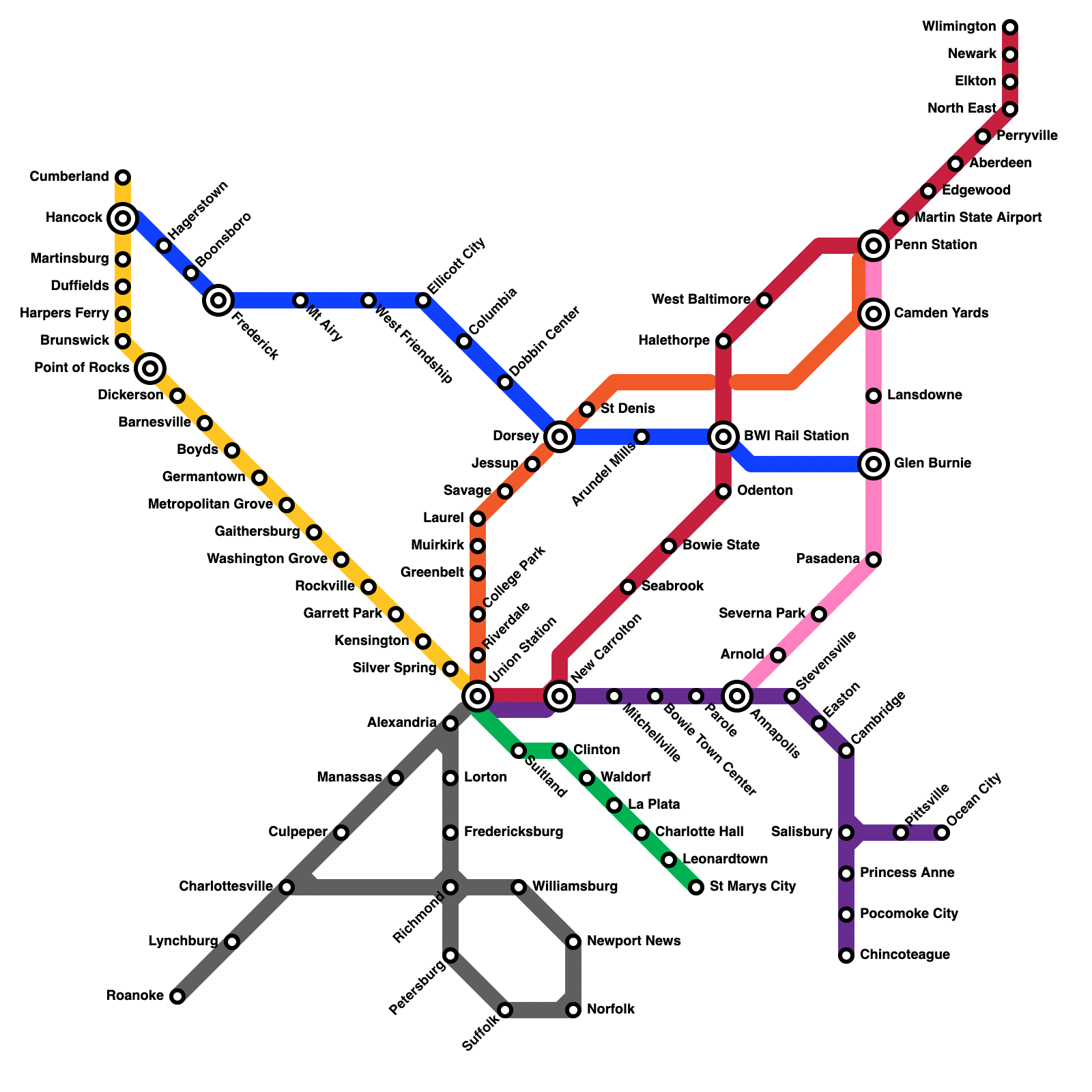 metro rail map designer