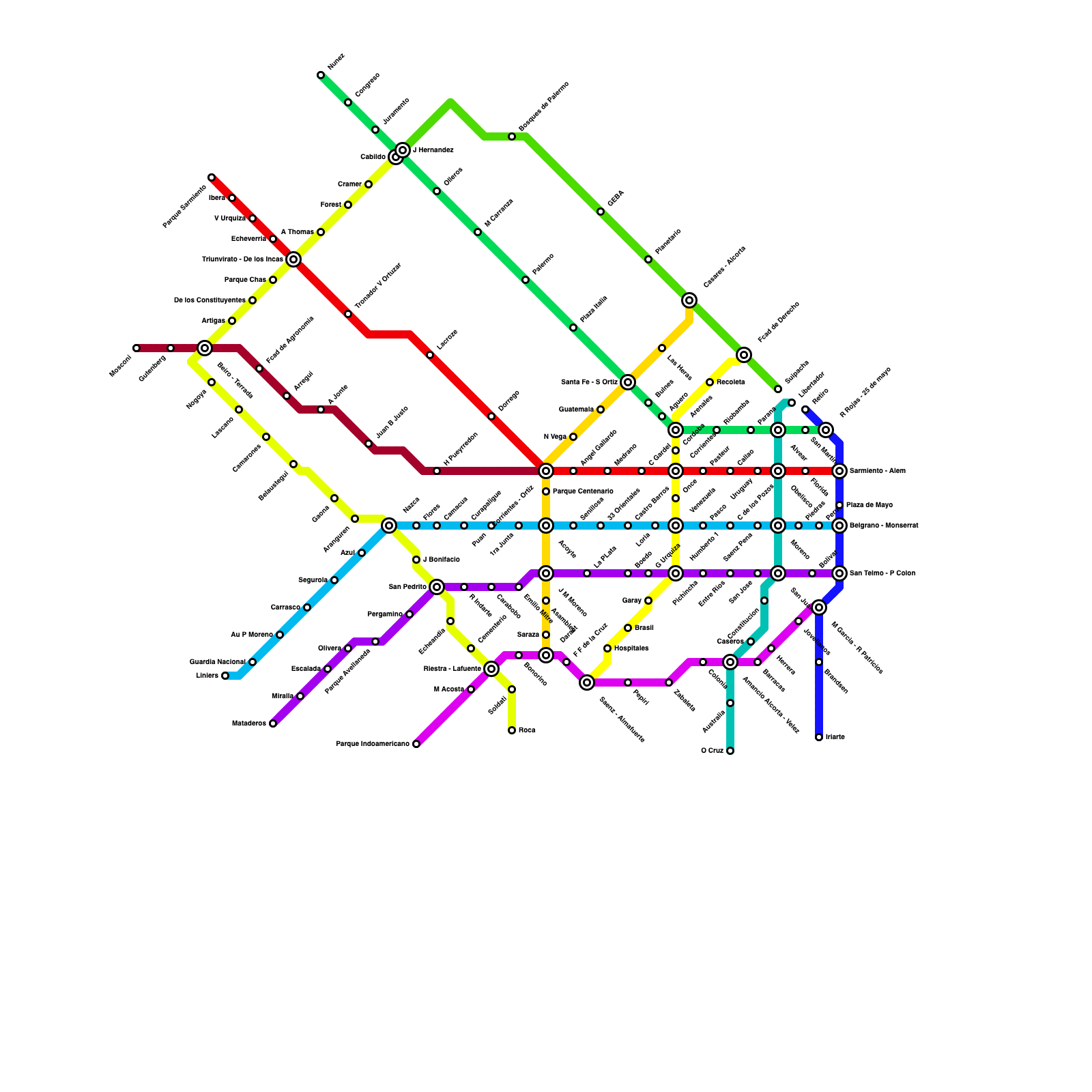 Make Your Own Metro Map - United States Map