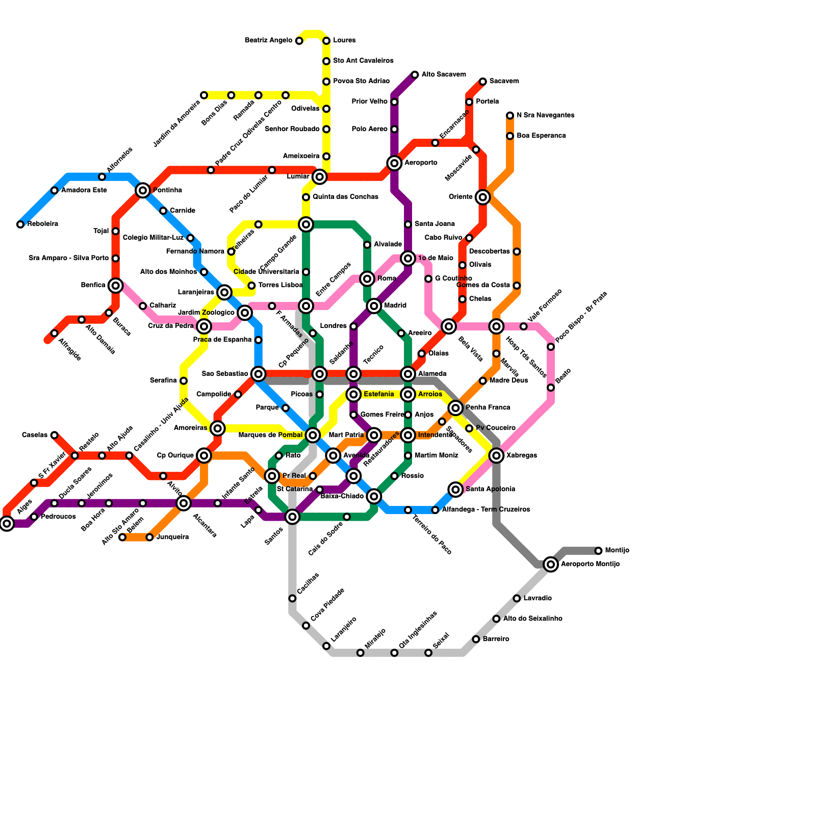 Шанхайское метро карта