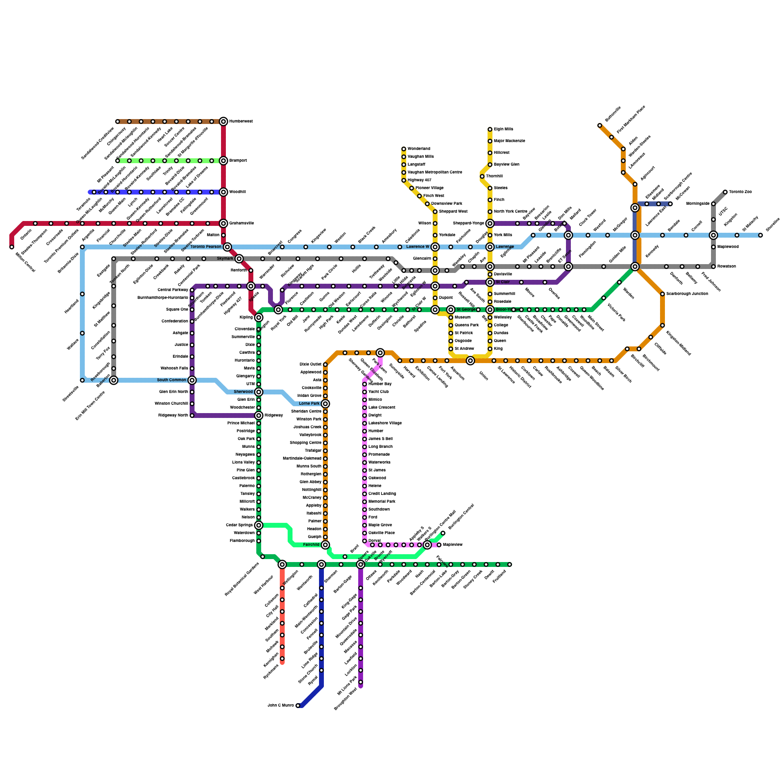 Make Your Own Metro Map - United States Map