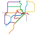 Miami Metrorail Fantasy Map (speculative)