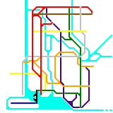 This is the Empire City Subway System. It is based off of the NYC Subway. This version has water. (unknown)