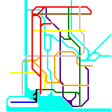 This is the Empire City Subway System. It is based off of the NYC Subway. This version has water. (unknown)