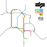 Not So Accurate Map of the Amsterdam Metro (real)