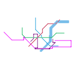 Карта Найсівського метро (unknown)