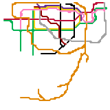 London Underground Tube map 1933