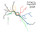 Melbourne Train Network Remastered 2021