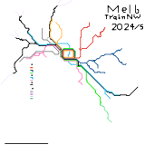 Melbourne Train Network Remastered 2024-5