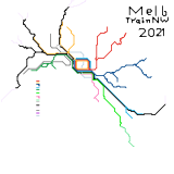 Melbourne Train Network Remastered 2021