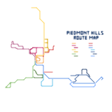 Piedmont Hills XC-TF Routes (speculative)