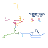 Piedmont Hills XC-TF Routes (speculative)