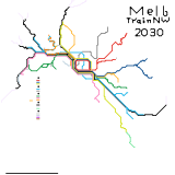 Melbourne Train Network Remastered 2030