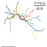 Melbourne Train Network Remastered 2031