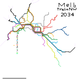 Melbourne Train Network Remastered 2034
