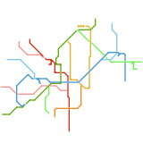 Athens Metro Network(with branch lines) (speculative)