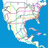 North and Central America High Speed Map