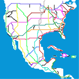 North and Central America High Speed Map