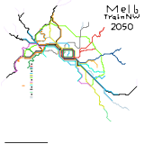 Melbourne Train Network Remastered 2050