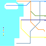 Railway map of Incheon Metropolitan City (real)