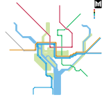 Washington ( No Yellow Line Service Due To Potomac Yards ) (real)