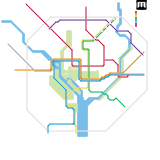 Washington DC rapid transit system