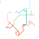 Map of all CT Bus lines that descend from Tram lines (real)
