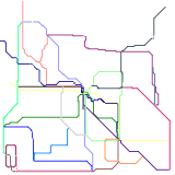 Southeastern Area Train Map (unknown)