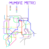 Mumbai Metro Rail Map (real)