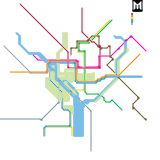 DC Metro Map 2040 (speculative)