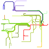 Ireland Rail Network Map (real)