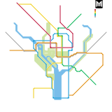 My Fictional Washington Metro Map (speculative)