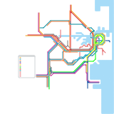 Sydney Trains and Metro map (real)
