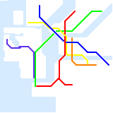 my subway map (very north of Jason)