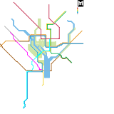 DC Metro (Magenta line is LRT)
