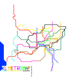 Kuala Lumpur Transit Map (real)