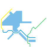 The Tide, Hampton Roads, as an alternative to lane widening, sequence 1 Level 1, Dedicated lanes assumed. (speculative)