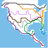 North America High Speed Rail Map (speculative)