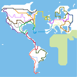 High Speed Rail Map of the Americas and Europe (speculative)