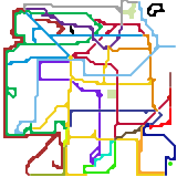 Thameside metro map
