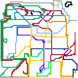 Thameside metro map