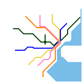 Detroit S-Bahn all stops (speculative)