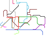 The Hong Kong MTR System Map (real)