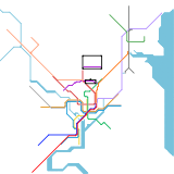 Washington DC Metropolitan Area Rail Transit  (real)