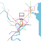 Washington DC Metropolitan Area Rail Transit  (real)
