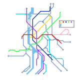 Budapest transit plans ver.2 (metro + suburban rail) (speculative)
