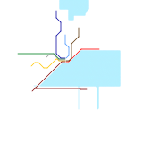 GO Transit Rail System map (real)