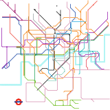 Edited London Underground map (speculative)