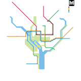 DC Metro 1993 Map (real)
