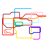 港南人工島地鐵路綫圖 SHK Island MRT System Map (unknown)